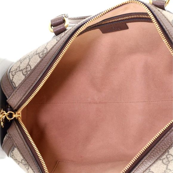 Gucci Ophidia Boston Bag GG Coated Canvas Medium Brown - Picture 5 of 6